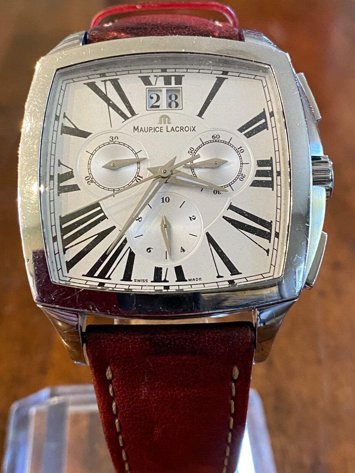 RARE MAURICE LACROIX MIROS COUSSIN CHRONOGRAPH MODEL NO MI5017