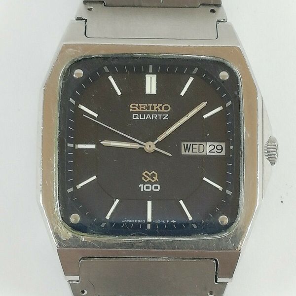 Vintage SEIKO SQ100 6923-504A Quartz Watch 2 Jewels Japan Made Working ...