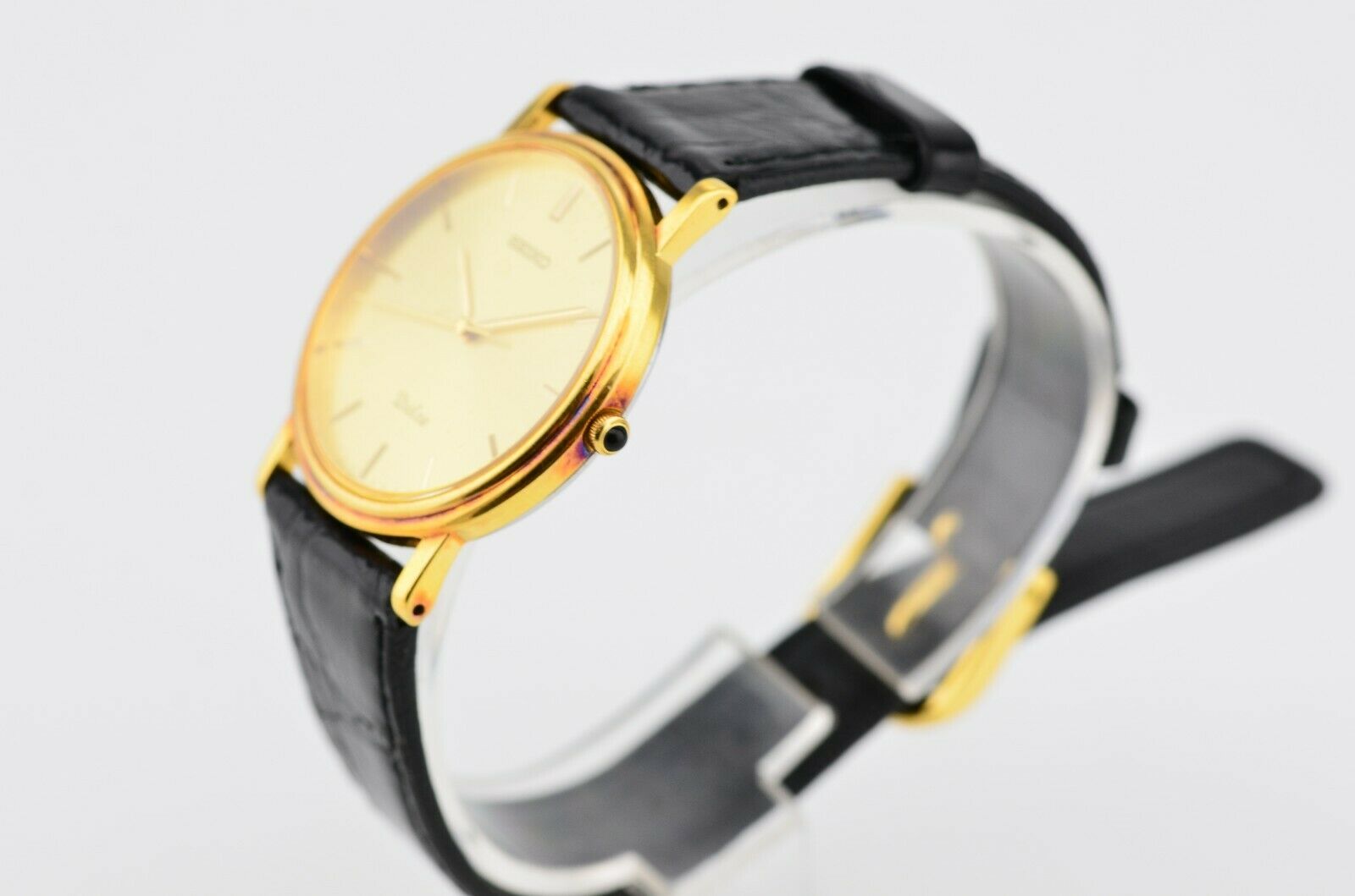 Vintage Unisex Seiko Dolce Quartz Watch Gold 8N41-7030 JDM