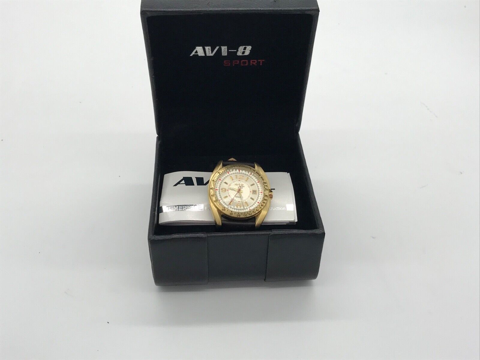 AVI 8 Sport watch Automatic leather strap WatchCharts Marketplace