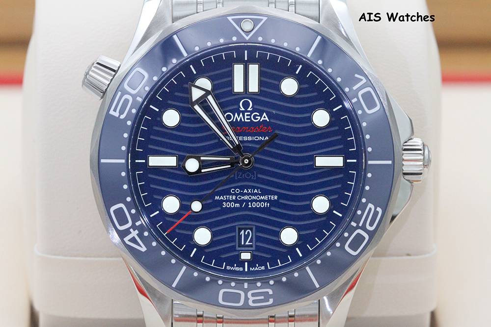 Omega seamaster outlet blue wave dial