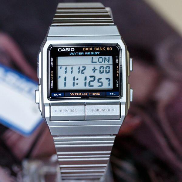 Casio DB520A-1AV Men's 50 Page Databank Telememo Watch New | WatchCharts