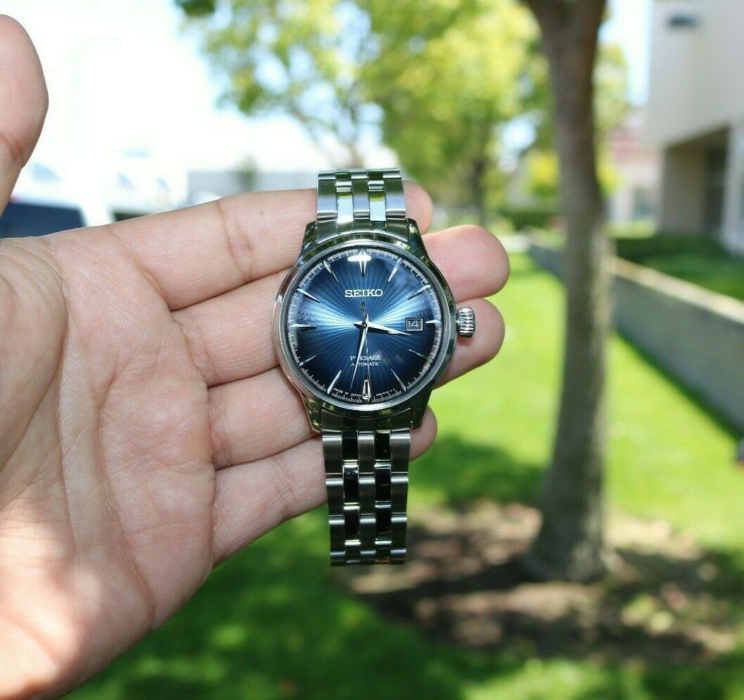 BEAUTIFUL Seiko Presage Cocktail Time Automatic Blue Sunburst Dial