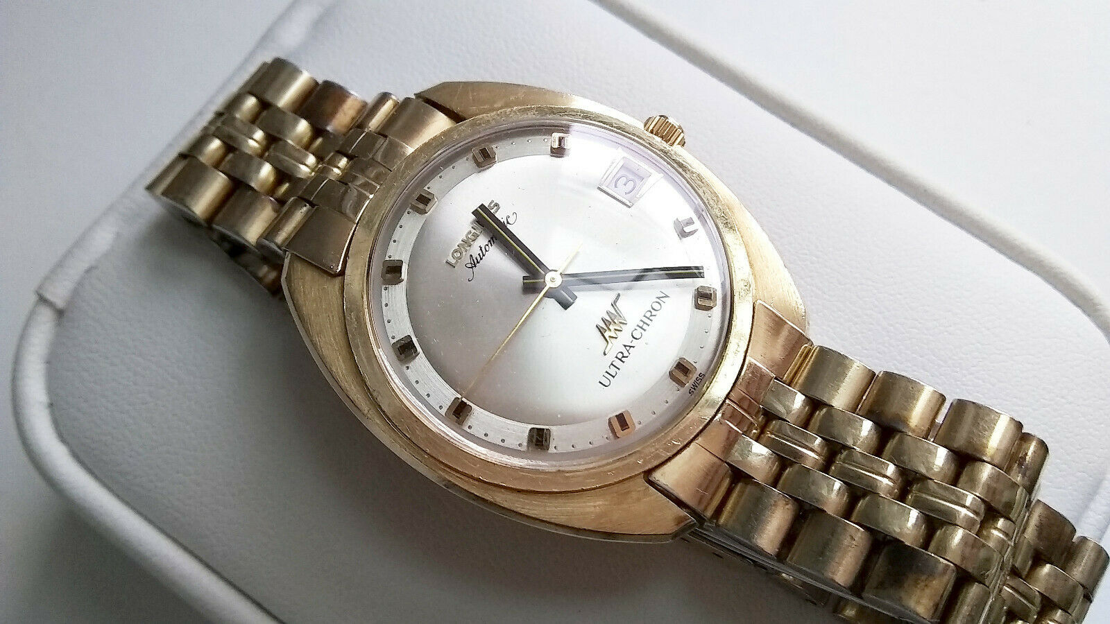 Longines automatic ultra hot sale chron 10k gold filled