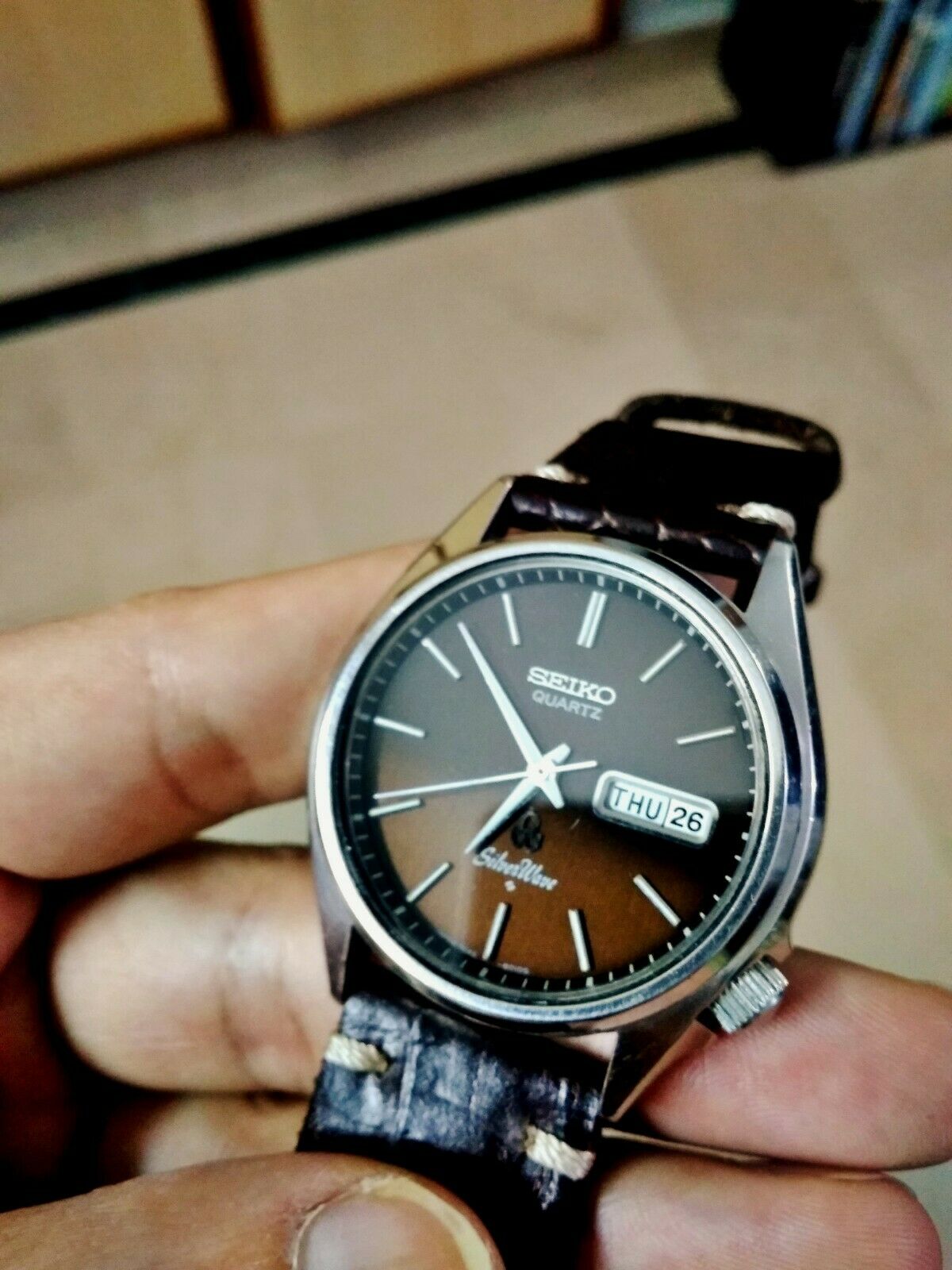 SEIKO セイコー シルバーウェーブ 7546-801A ブラウンミラー文字盤