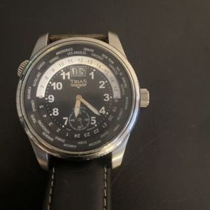 Montre Automatique Trias T2584 Ovale – 35 Pierres, Affichage Date, Unisexe