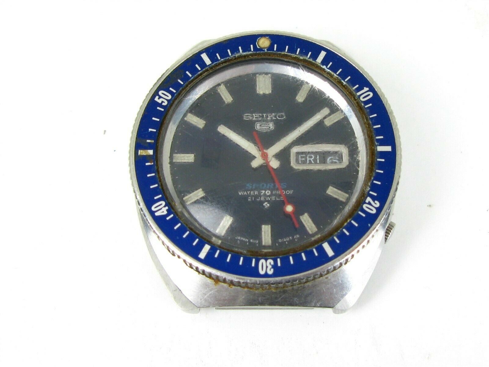 Vintage Seiko Sports Automatic 6119-8121 Day Date Men