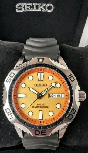 NEW SEIKO AIR DIVER'S SOLAR 200M V158-0AE0 , A VERY RARE SEIKO