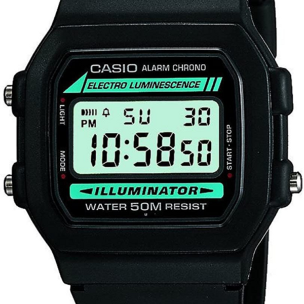 Casio #W86-1V Men'S Standard 50M Chronograph Alarm Digital