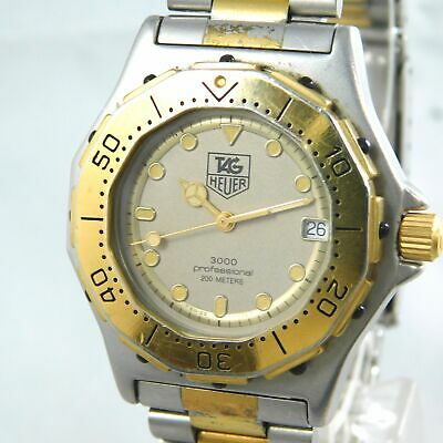 TAG HEUER 934.213 DATE GOLD SILVER BOY'S VINTAGE WATCH SWISS MADE