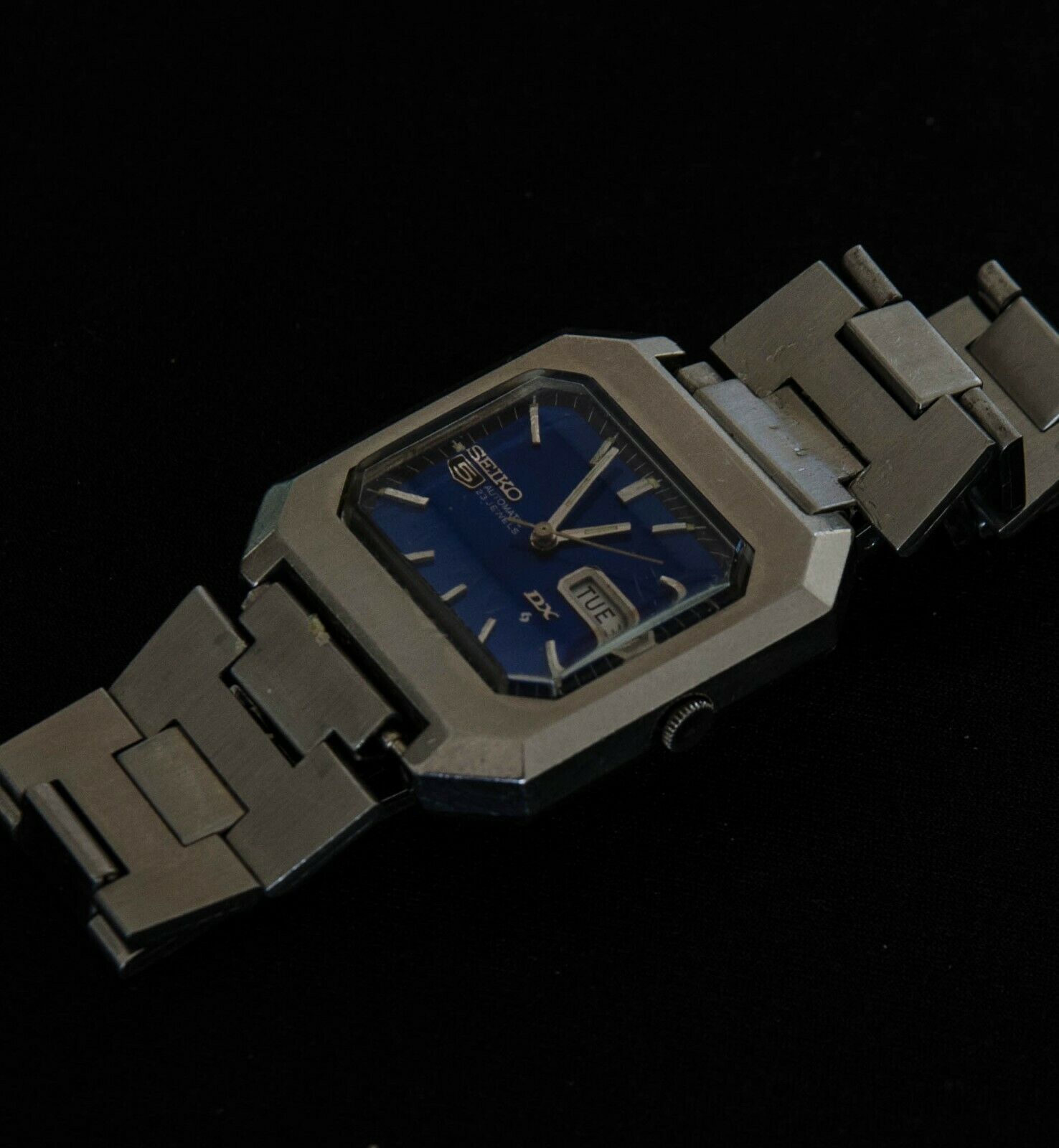 Seiko Five DX 6106 5480 23 Jewels Japan Mechanical Vintage Blue 