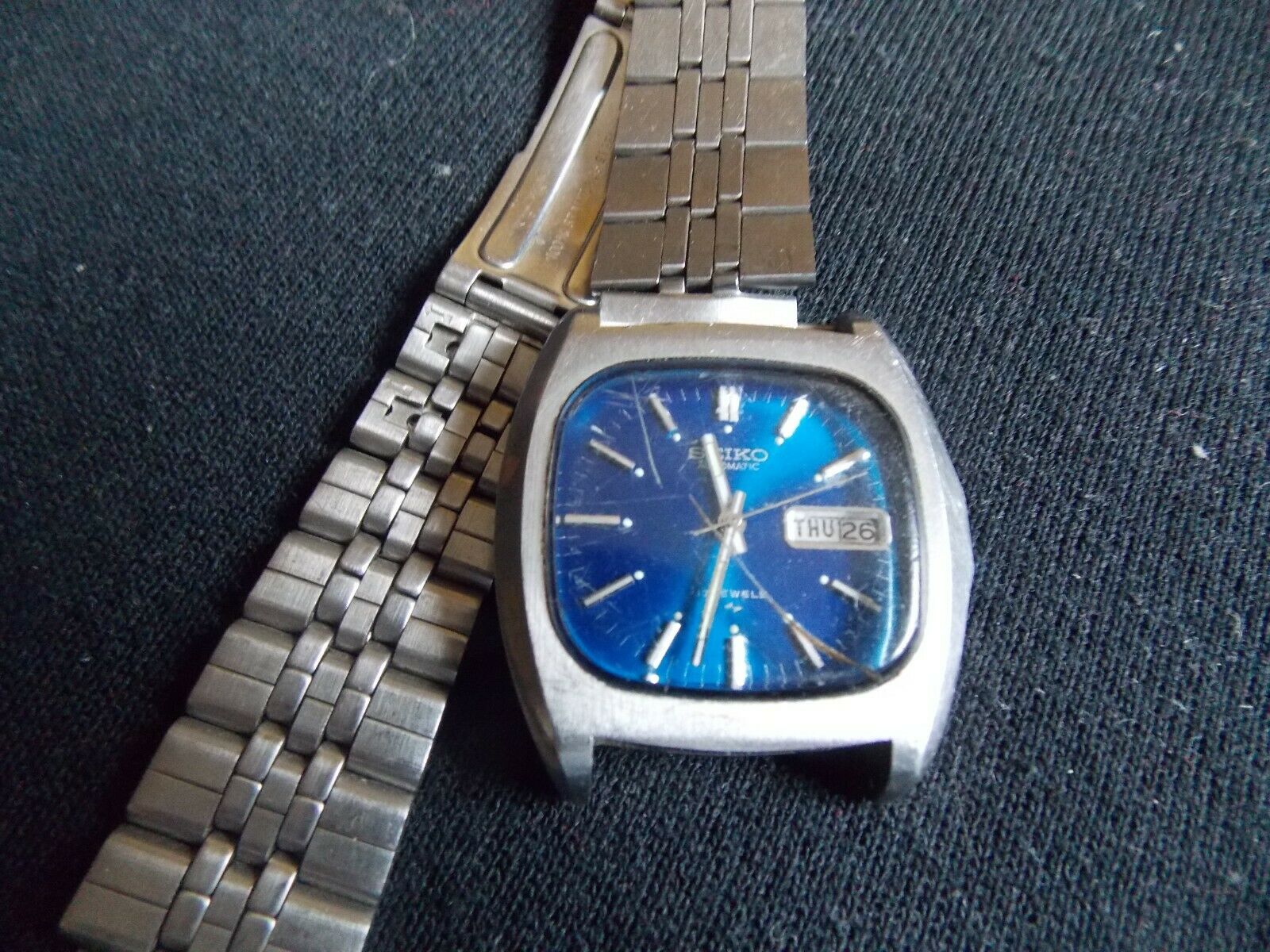 Vintage 1972 SEIKO 7006-5019 Automatic Wrist Watch (BLUE DIAL) for repair |  WatchCharts