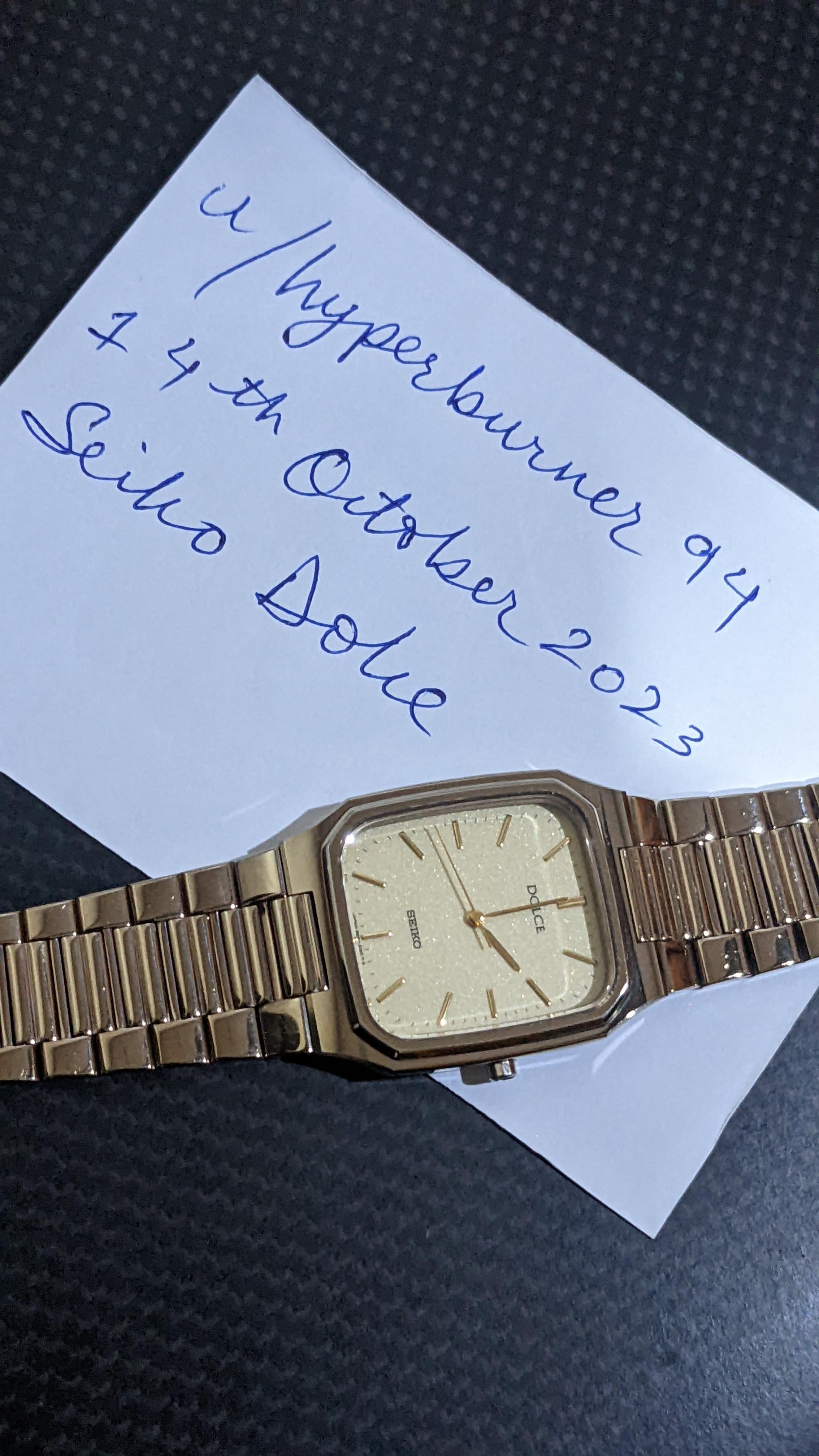 WTS] Seiko Dolce 8N41-5140, Tungsten Carbide Case, Glitter Dial