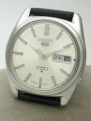 Vintage Seiko 5 Japan 21J Automatic 6119-8093 Steel Day Date Men's Wrist  Watch | WatchCharts