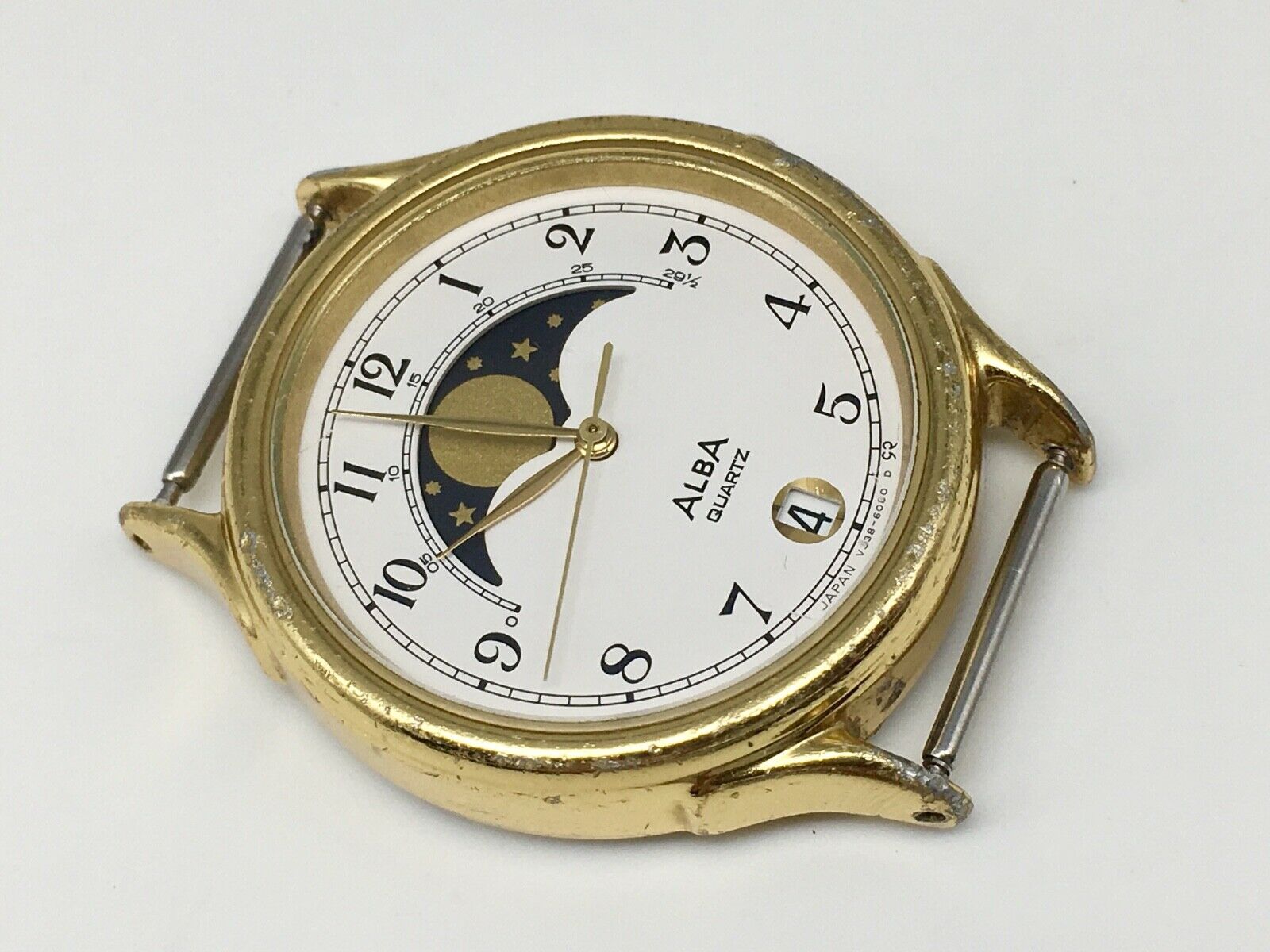 Vintage SEIKO ALBA moon phase V338 6020 Quartz Watch | WatchCharts