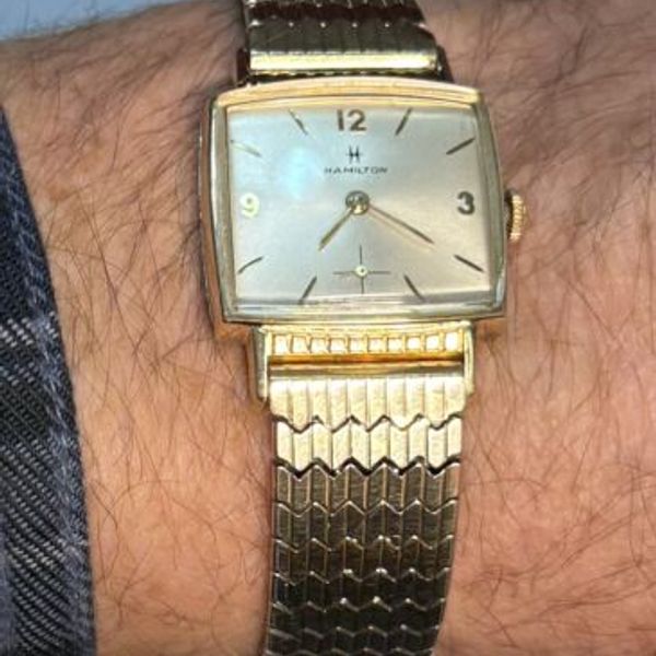 Vintage 1962 Hamilton Gary 10K RGP SS Back Men Watch 686 17J Runs