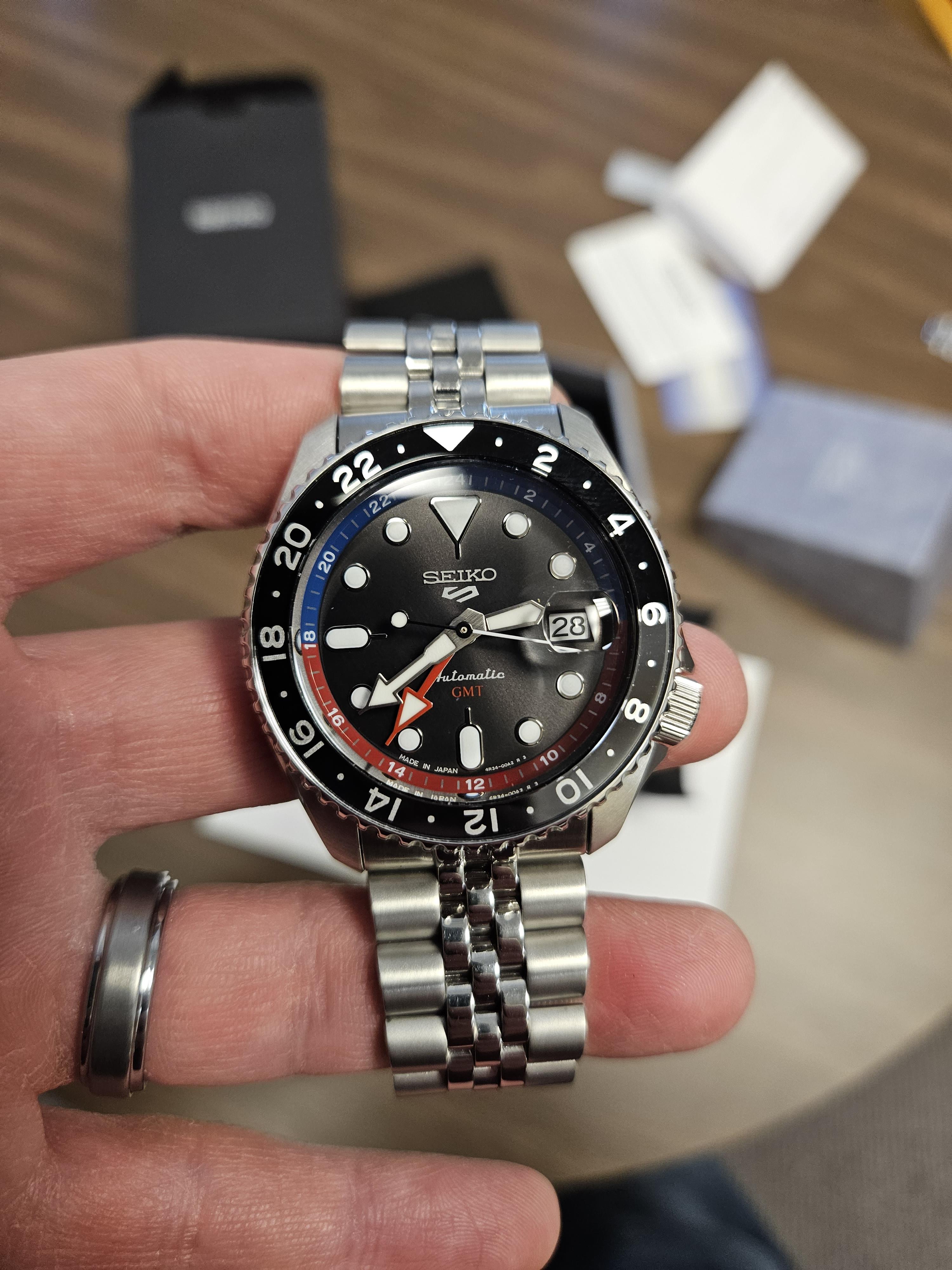 Seiko GMT SSK019J1 Made in Japan PEPSI Chapter Ring Automatic