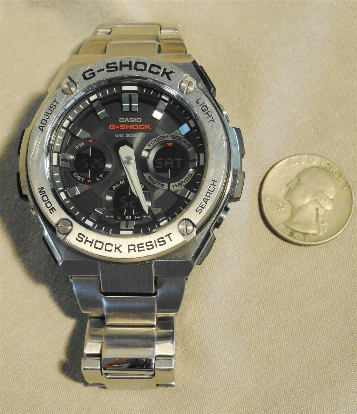 Casio GShock 5445 GSTS110D Everything Works Good Used Condition