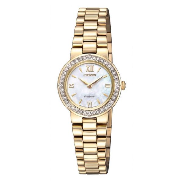 Citizen Eco-Drive Silhouette Mother-of-Pearl Dial Watch EW9822-83D ...