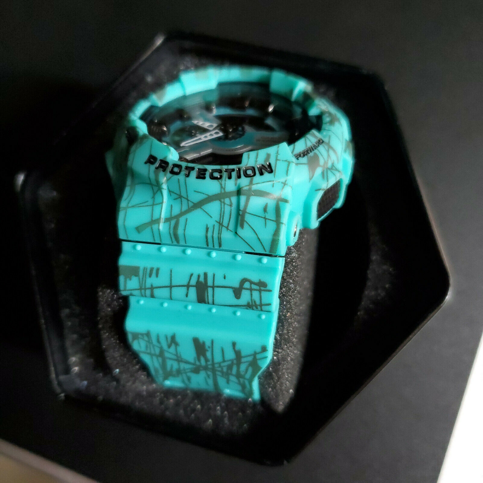 Casio G-Shock GA-110SL-3ACR Teal Splatter Men Watch | WatchCharts