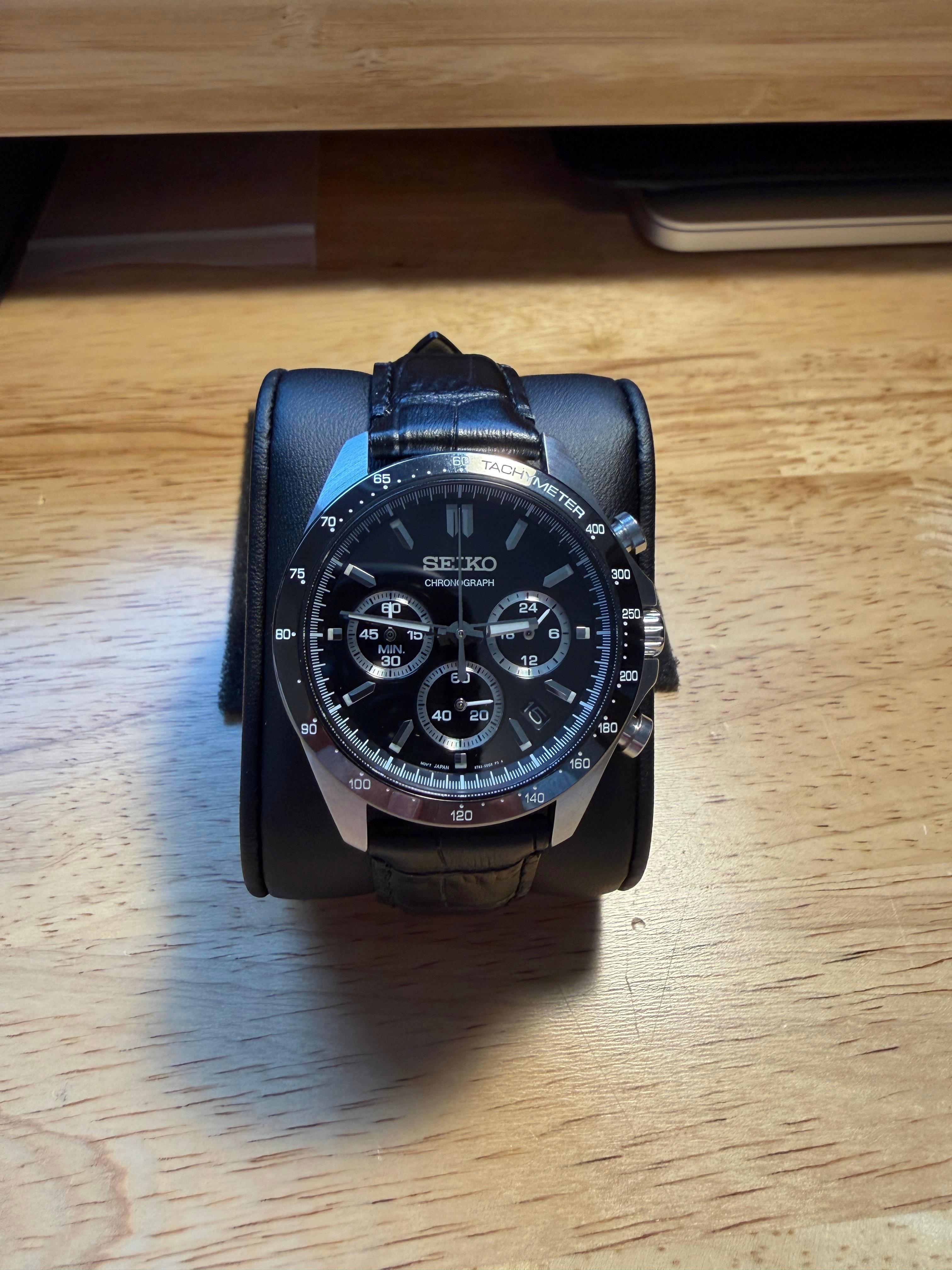 WTS] Seiko Spirit Chronograph SBTR021 - 40mm - Black Dial 