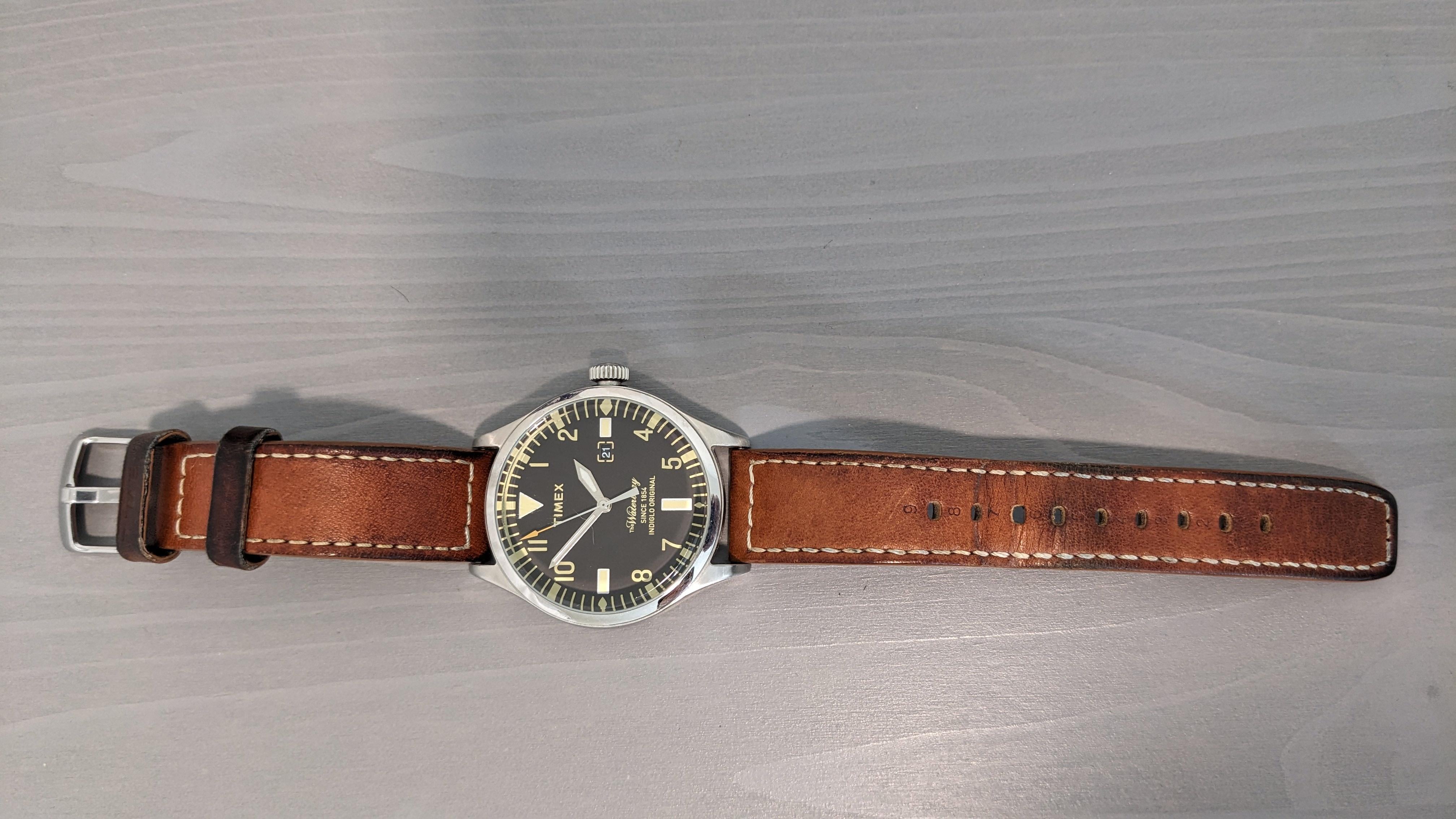 WTS] Timex The Waterbury x Red Wing Leather | WatchCharts Marketplace