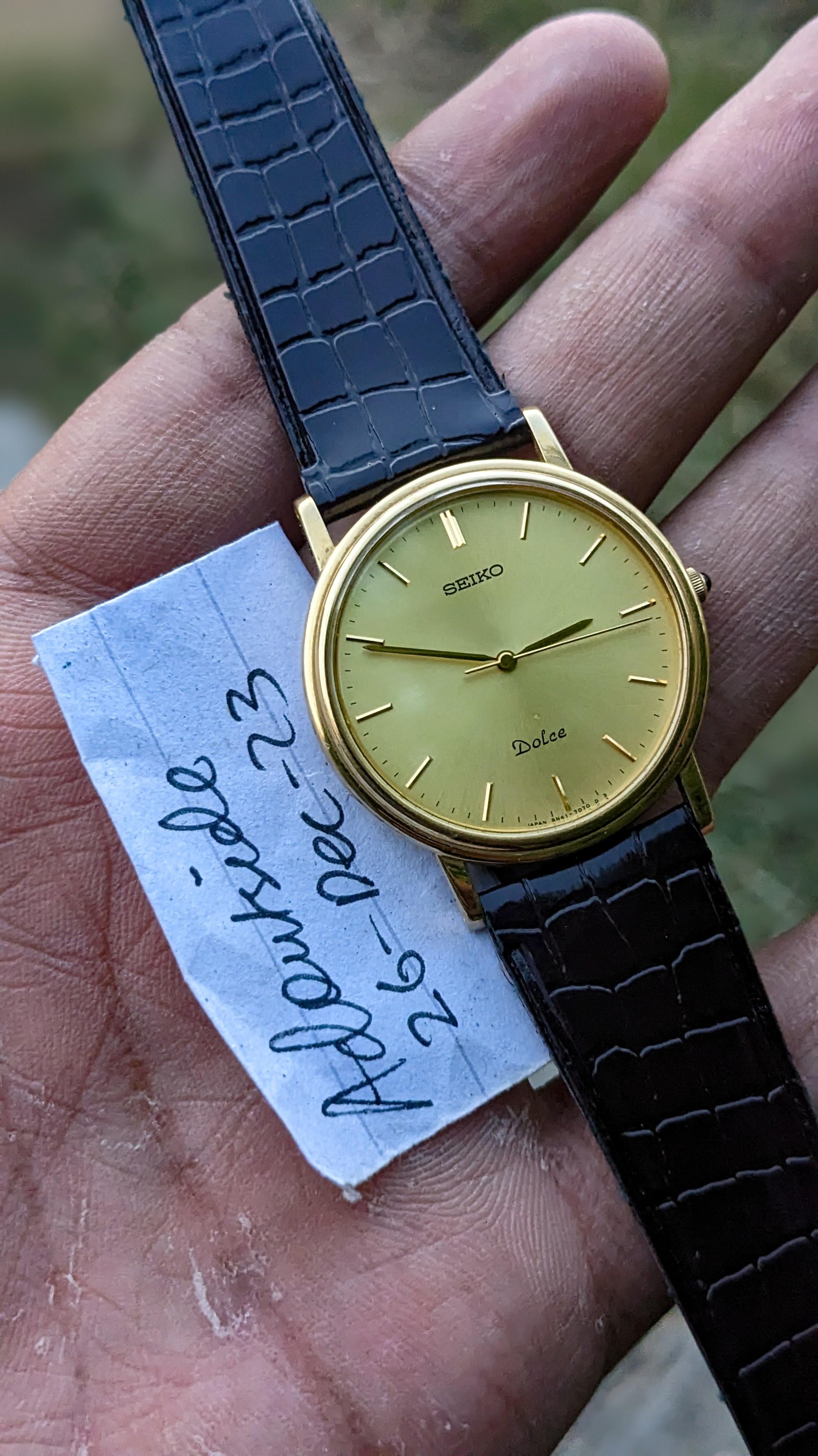 WTS JDM Seiko DOL E SGP8n41 7030 1980 s vintage watch gold