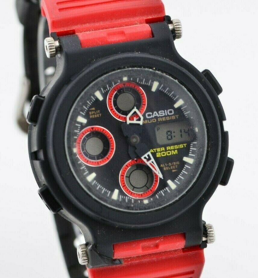 Vintage Casio G-Shock Mudman Digital Quartz Watch AW-570 MOD.1700