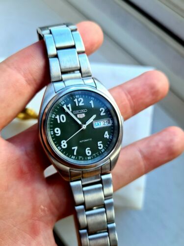 Vintage Green 2005 SEIKO 5 Men s Japan Automatic Watch 7S26 0430