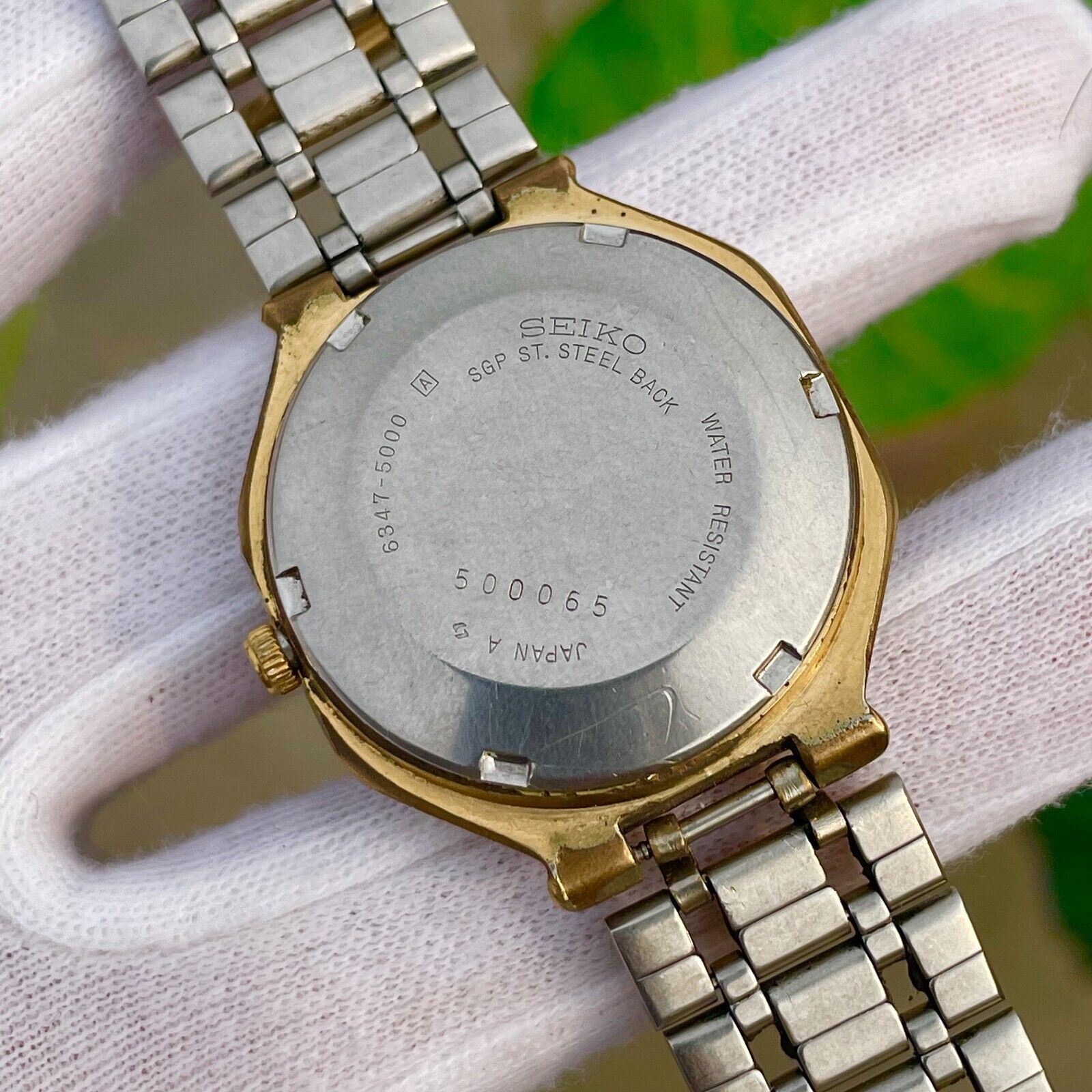 Vintage Seiko 5 First Moon Phase Automatic Men's Watch 6347-5000
