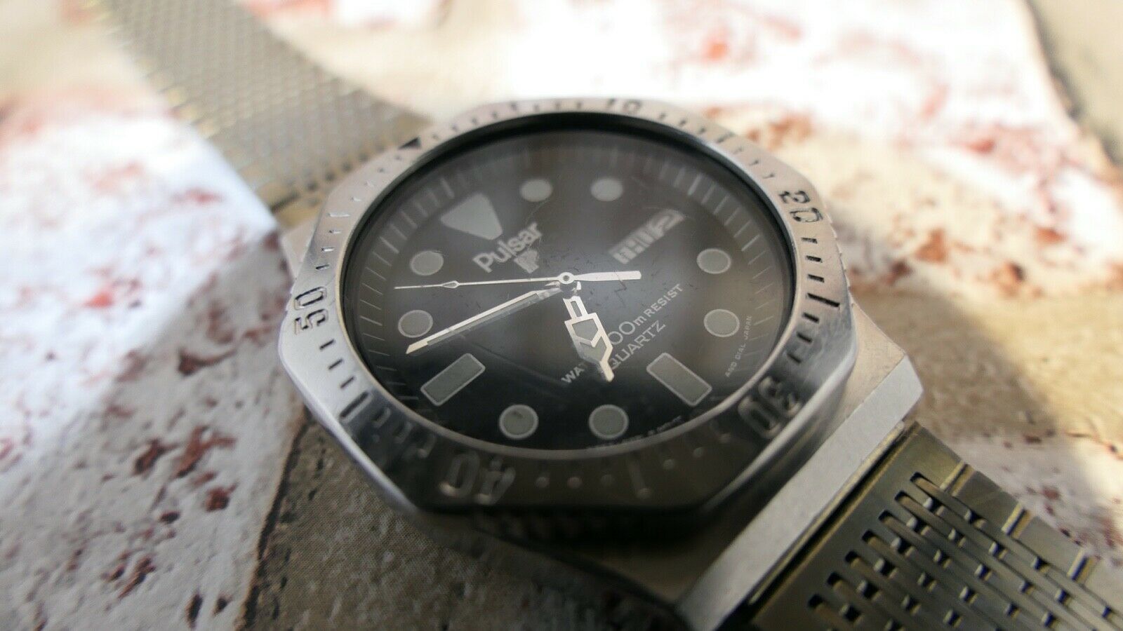 Lunette Tournante Pulsar (Seiko) Pepsi Pour Montre Plongée - Réf. 8601 9523 / Y563-6019 - Neuf Vintage