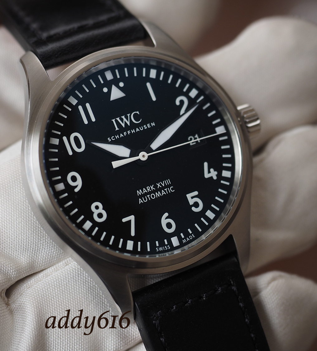 FSOT IWC IW327001 Mark 18 XVIII Pilot BLACK CLASSIC Dial BNIB 