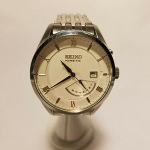 Men's Seiko Kinetic Watch 5M84-0AD0 Calendar & Day NEW Capacitor |  WatchCharts