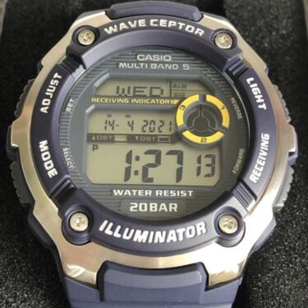 Casio WVM2002AER Men's Blue Resin Strap Wave Ceptor Radio Controlled