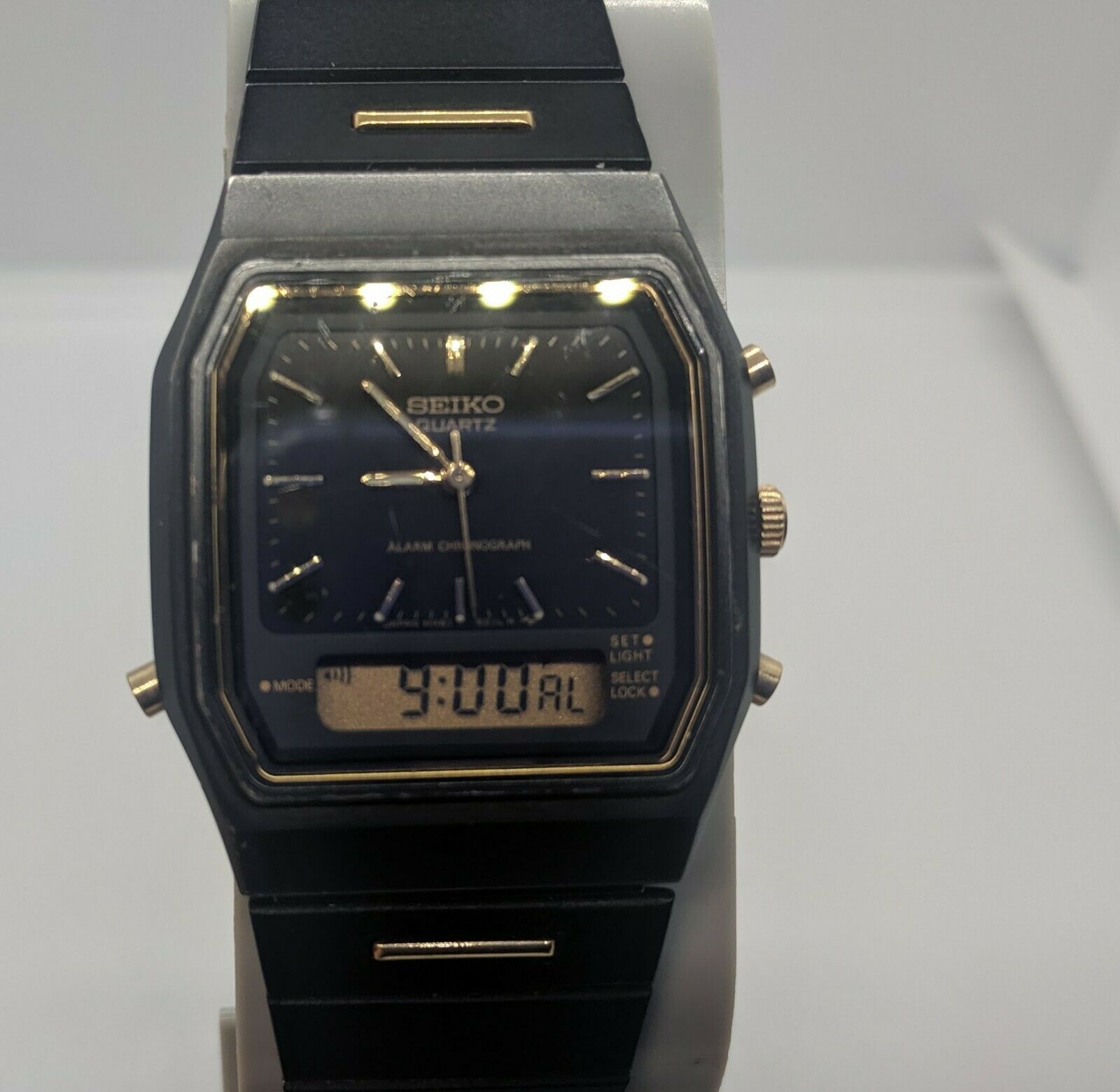 seiko analog and digital watch
