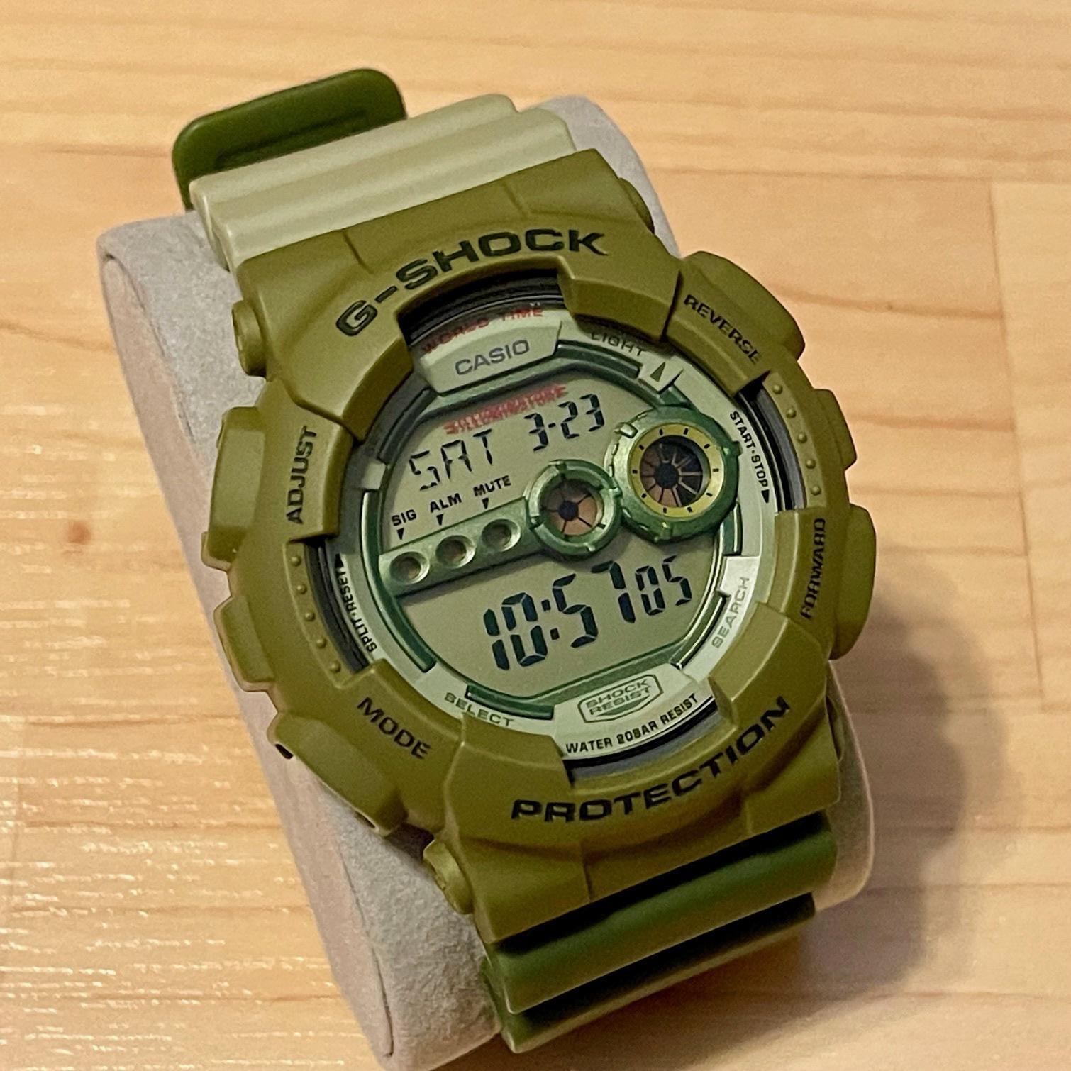 WTS] Casio G-Shock GD-100PS-3JS Khaki Green Playset Collaboration 