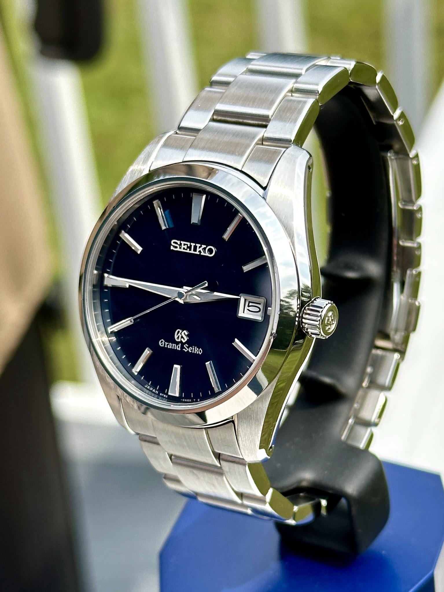 セイコー SEIKO 腕時計 グランドセイコー SBGV025 ブラック ステンレス 