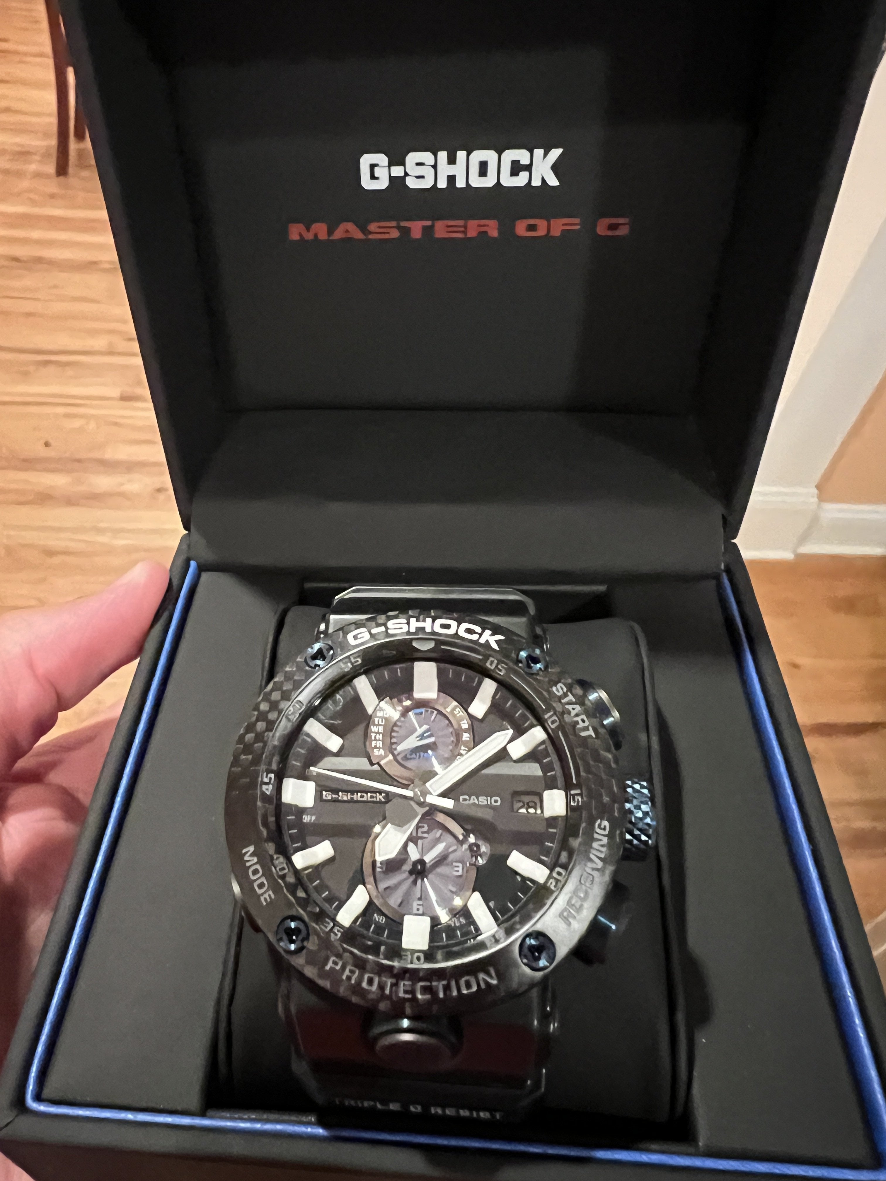 Casio G Shock GWR B1000 1A1JF Gravity Master Carbon Monocoque WatchCharts CA