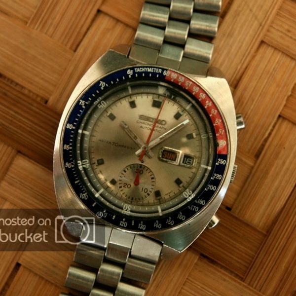 Montre Seiko Chrono 6139-6002 - Modèle Vintage Occasion, Chronographe Automatique Pour Collectionneurs