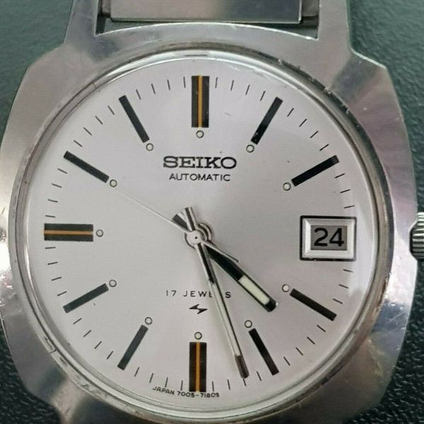 VINTAGE GENTS SEIKO AUTOMATIC 17 JEWEL WATCH 7005-7130 LOVELY LOOKING |  WatchCharts
