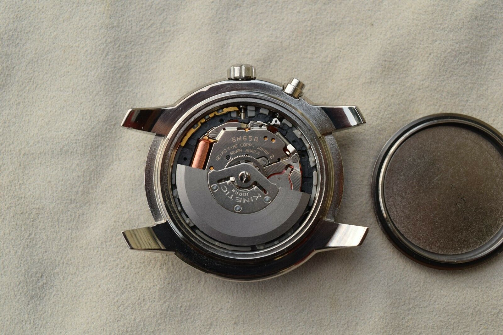 Serviced Seiko Brightz Limited Edition Kinetic Watch Titanium 5M65