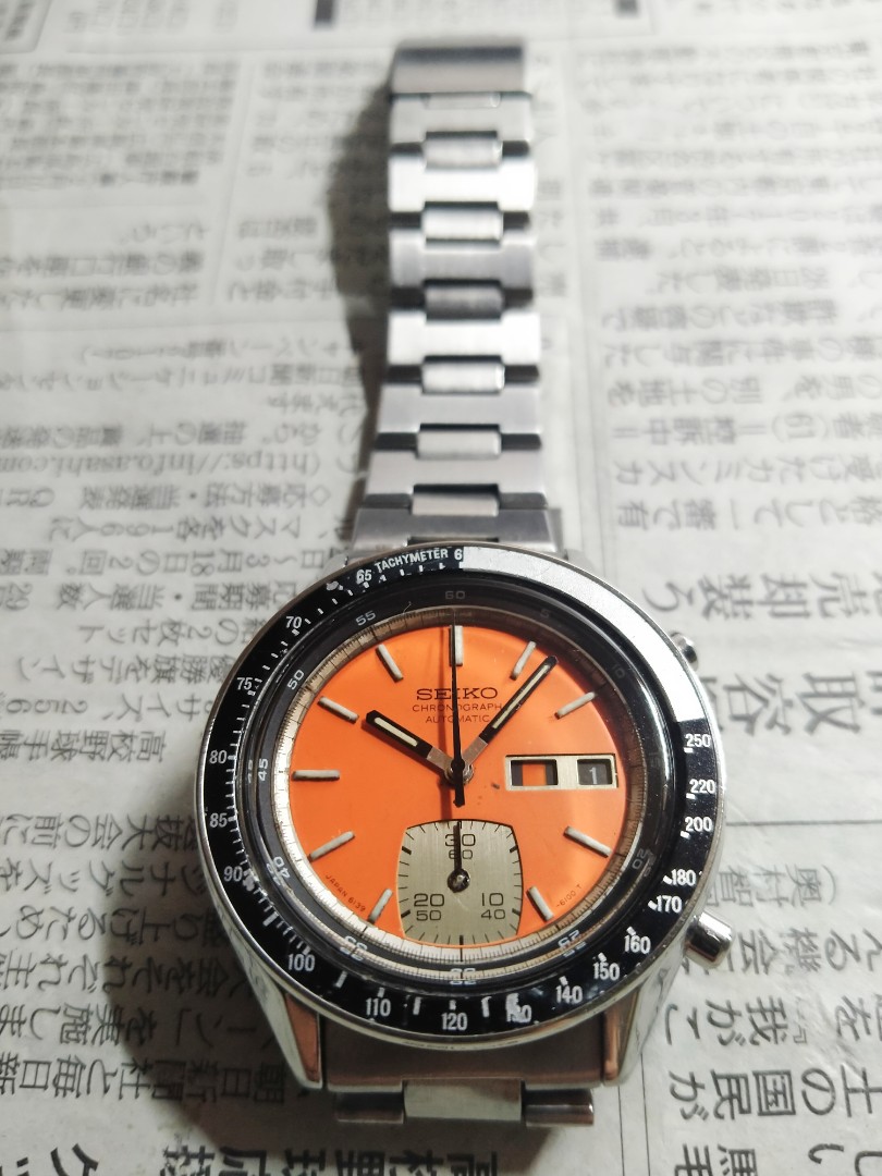 1977 Seiko Rare Ghost Bezel Retro Chronograph 精工稀有幽魂框复古