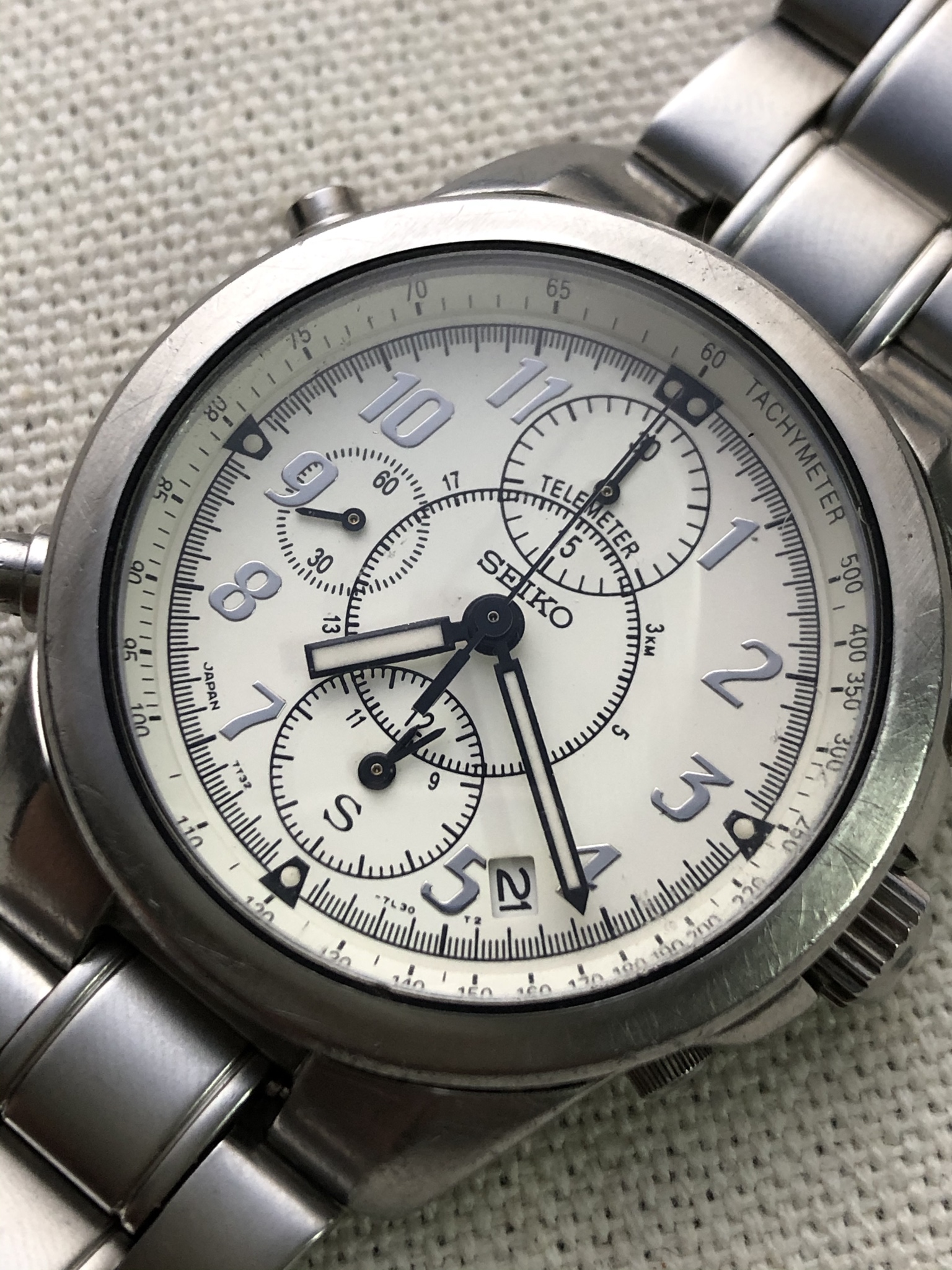 WTS] Seiko SUS 7T32-7H50 Cream Dial | WatchCharts Marketplace