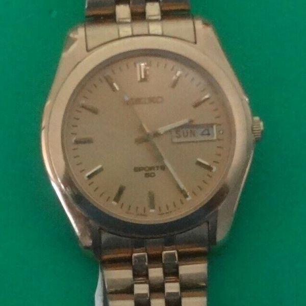 Vintage SEIKO SPORTS 50 7N48-8A00 Calender Watch Working  display picture 2