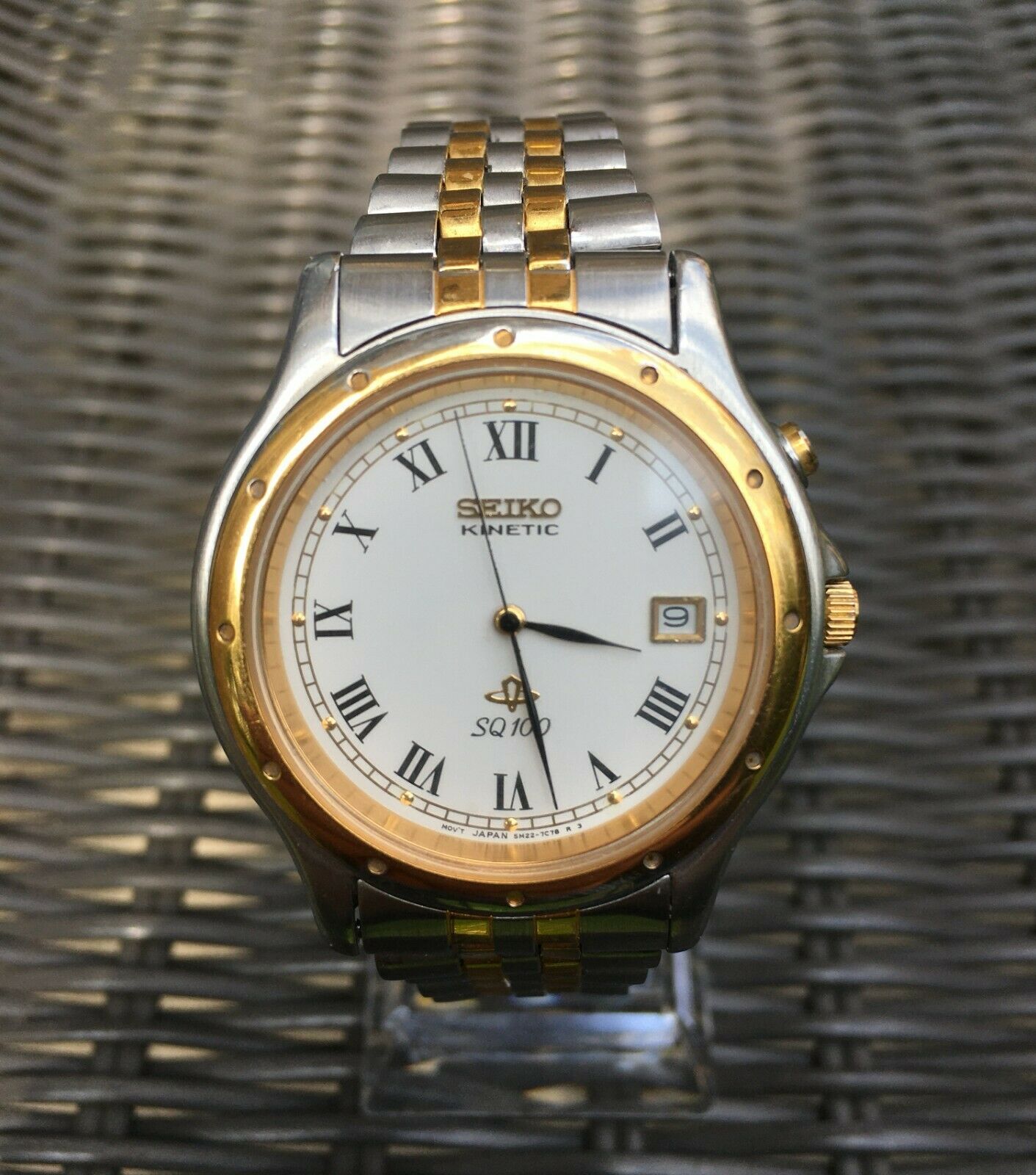 Vintage Seiko Kinetic SQ 100, 5M22-7830, Dec 1994, New Vintage Seiko Kinetic SQ 100, 5M22-7830, Dec 1994, New