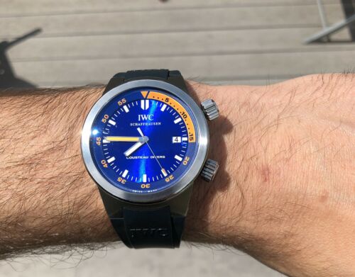 IWC Aquatimer Blue 42mm IW354806 3548 06 Jacques Cousteau John Mayer Hodinkee WatchCharts Marketplace