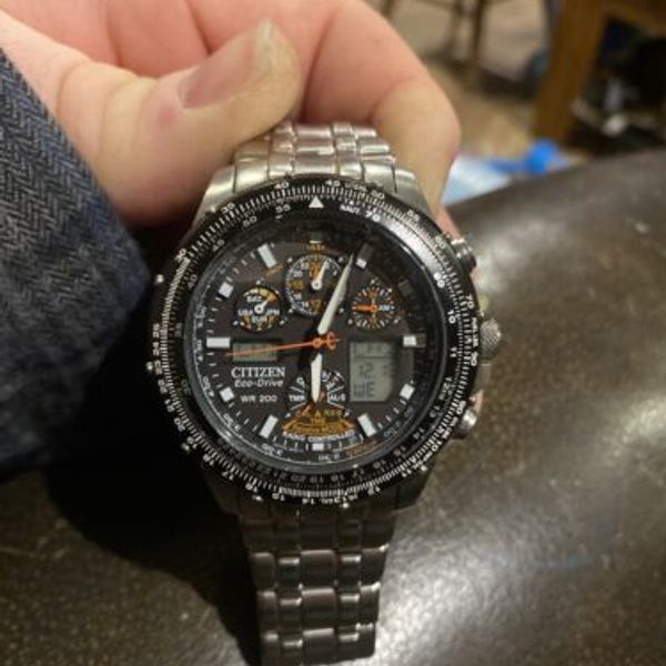 Montre Citizen Eco-Drive Promaster Nighthawk GN-4W-S-12G - Chronographe étanche 200m