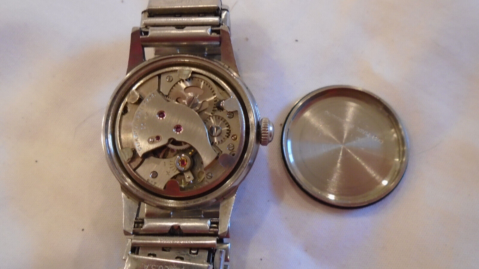 Vintage Swiss Semag Mens 17 jewel stainless watch runs WatchCharts Marketplace