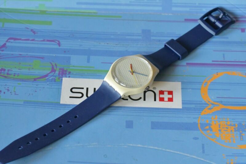 Swatch 1986 Classic Watch GW106 Ping Pong Blue | WatchCharts 