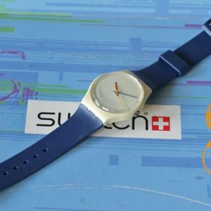 Swatch 1986 Classic Watch GW106 Ping Pong Blue | WatchCharts  display picture 3